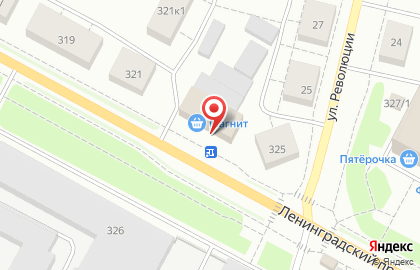 Супермаркет Магнит на Ленинградском проспекте на карте