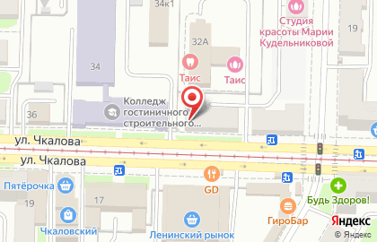 Кафе Какаду в Ленинском районе на карте