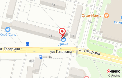 Магазин фруктов и овощей в Центральном районе на карте