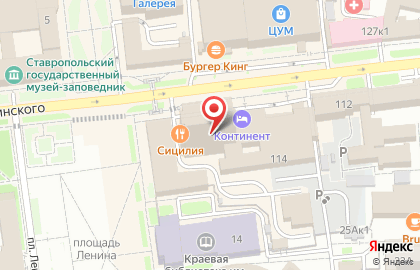 Буль-Вар на улице Дзержинского на карте