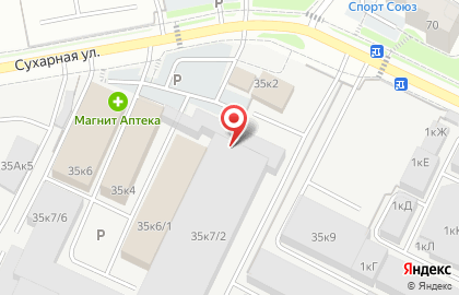 ОАО Банкомат, АКБ Абсолют Банк на Сухарной улице на карте