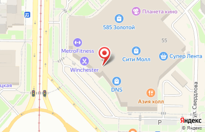 Магазин обуви Ecco в Центральном районе на карте