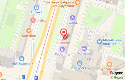 Магазин фруктов и овощей в Василеостровском районе на карте