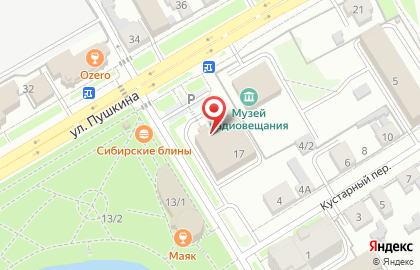Территориальная избирательная комиссия Октябрьского района на улице Пушкина на карте