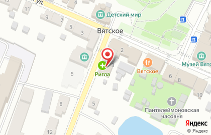 Аптека Ригла на Ярославской улице на карте