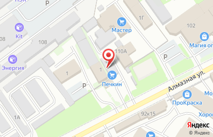 Санти на Алмазной улице на карте