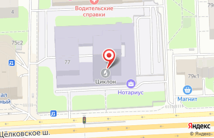 Автошкола Аргос на Щелковском шоссе на карте