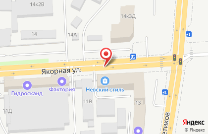 Триумф на Якорной улице на карте