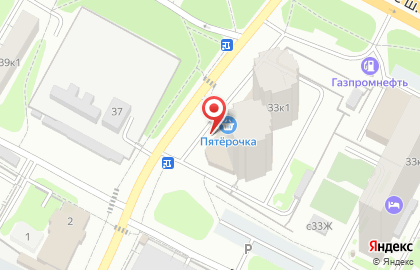 Универсам Пятёрочка на Московском шоссе на карте