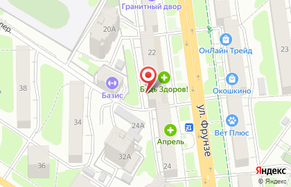 SPAR на улице Фрунзе на карте