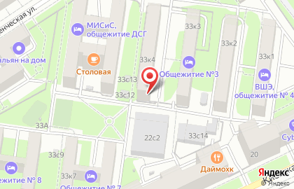 Общежитие, МИТХТ на Студенческой улице на карте