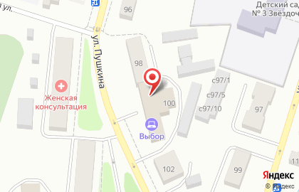 Магазин электроники и бытовой техники Светлана, магазин электроники и бытовой техники на улице Пушкина на карте