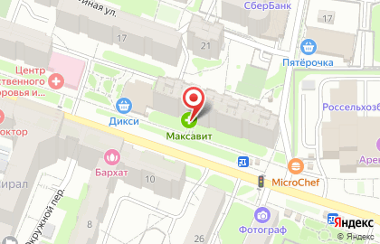 Аптека Максавит в Калуге на карте