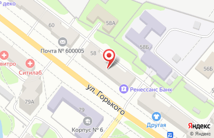Салон мебели Дэлия на улице Горького на карте