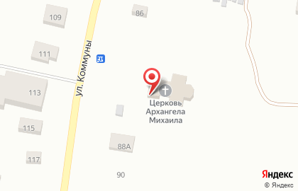 Церковь Михаила Архангела с. Русское на карте