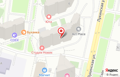 Школа музыки и свободного творчества Три Четверти на Лукинской улице на карте