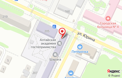 Барнаульский техникум индустрии питания и сферы обслуживания на карте