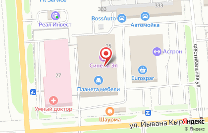 Магазин Двери Зодчий на улице Йывана Кырли на карте