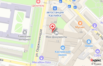 Кафе бистро на улице Орджоникидзе на карте