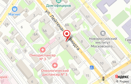 Следственный отдел по г. Новороссийску Следственное управление Следственного комитета РФ по Краснодарскому краю на карте