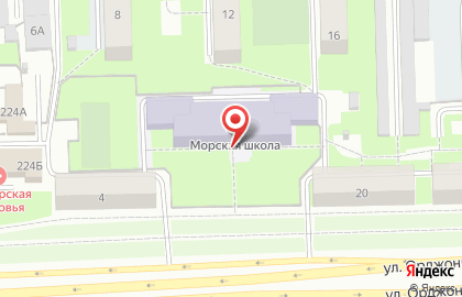 Морская школа в Московском районе на карте