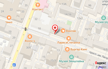 Банкомат Русский Стандарт в Фрунзенском районе на карте