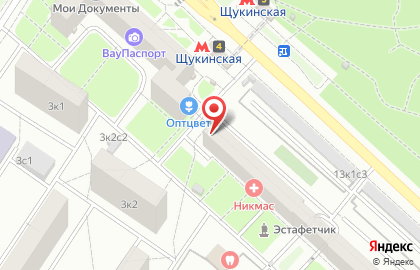 Магазин молочной продукции Милава на улице Маршала Василевского на карте