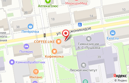 Салон-магазин Оптика-Люкс на улице Ленина на карте