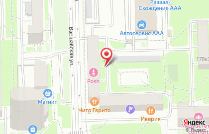 Автостоянка на Московской на карте