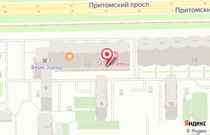 Компания на Притомском проспекте на карте
