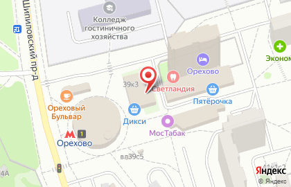 ОАО Банкомат, МДМ Банк в Северном Орехово-Борисово на карте
