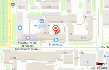 Служба доставки Эксорус на улице Маяковского на карте