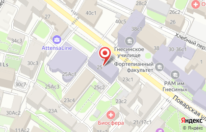 Всероссийский НИИ МВД РФ на Поварской улице на карте