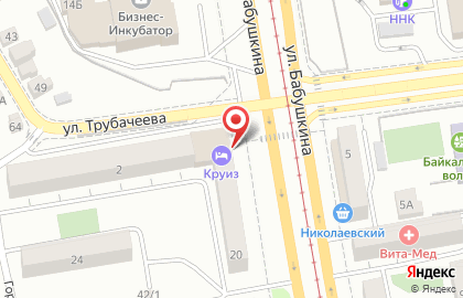 Гостиничный комплекс Круиз в Октябрьском районе на карте