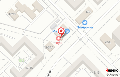 Диагностический центр на Вахитова на улице Шамиля Усманова на карте
