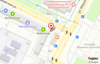 Салон связи Связной на Первомайской улице на карте