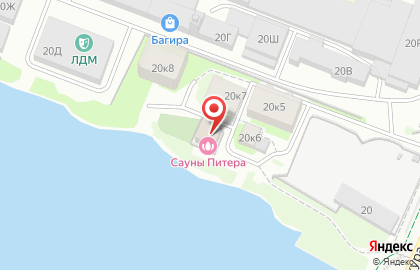 Сауна Петровский коттедж на Петровском проспекте на карте