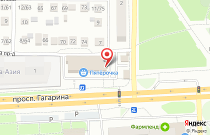 Магазин Планета одежды и обуви в Ленинском районе на карте