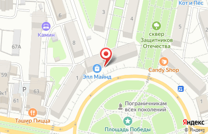 Магазин Мебель для всех на площади Победы на карте