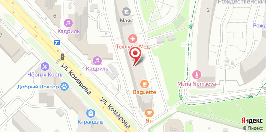 Медицинский центр семейного здоровья и красоты на улице Комарова на карте