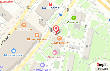 Банкомат ВТБ на Каширском шоссе, 26 к 2 на карте
