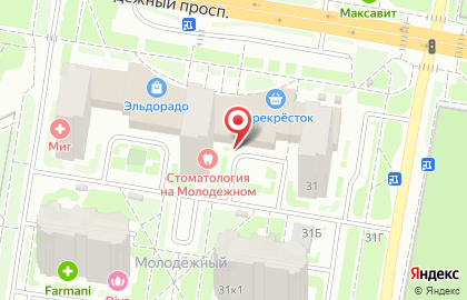 Магнит в Автозаводском районе на карте