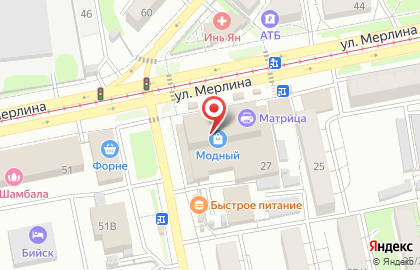 Магазин колбас и сыров на улице Петра Мерлина на карте