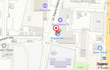 Автомаркет Ласточка в переулке Сакко на карте