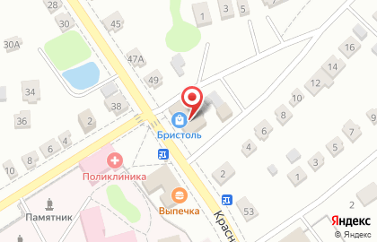 Аптека Губернская на улице Красноармейская в Нерехте на карте