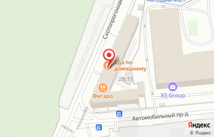 Столовая в Москве на карте
