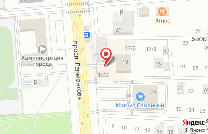 Магазин овощей и фруктов в Лермонтове на карте
