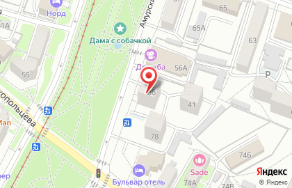 Продуктовый магазин на Амурском бульваре на карте
