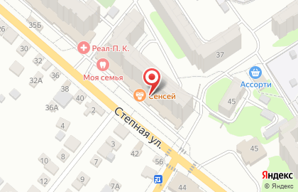 Супермаркет Магнит на Степной улице, 35а в Энгельсе на карте