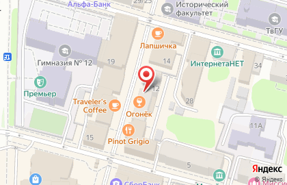 Салон сотовой связи МТС на Трёхсвятской улице на карте